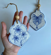 Butterfly & Lilies Wall Hanging