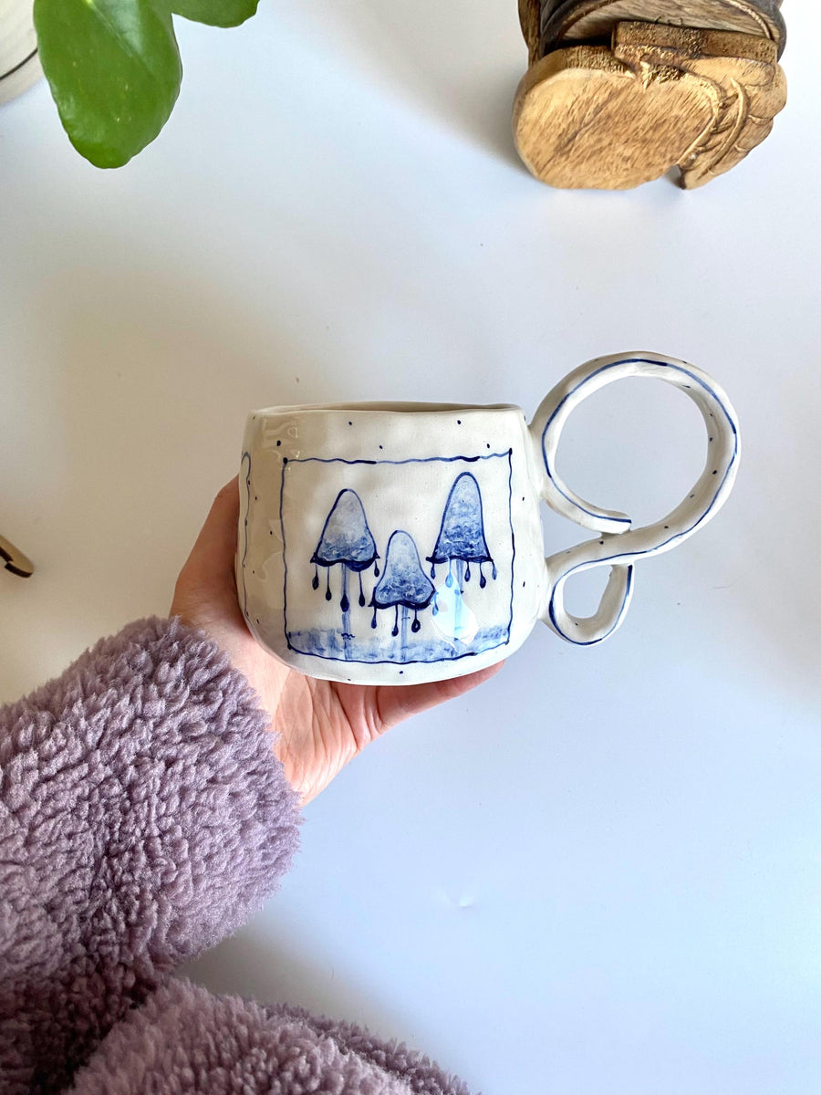 Blue Mushrooms Mug