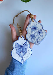 Butterfly & Lilies Wall Hanging