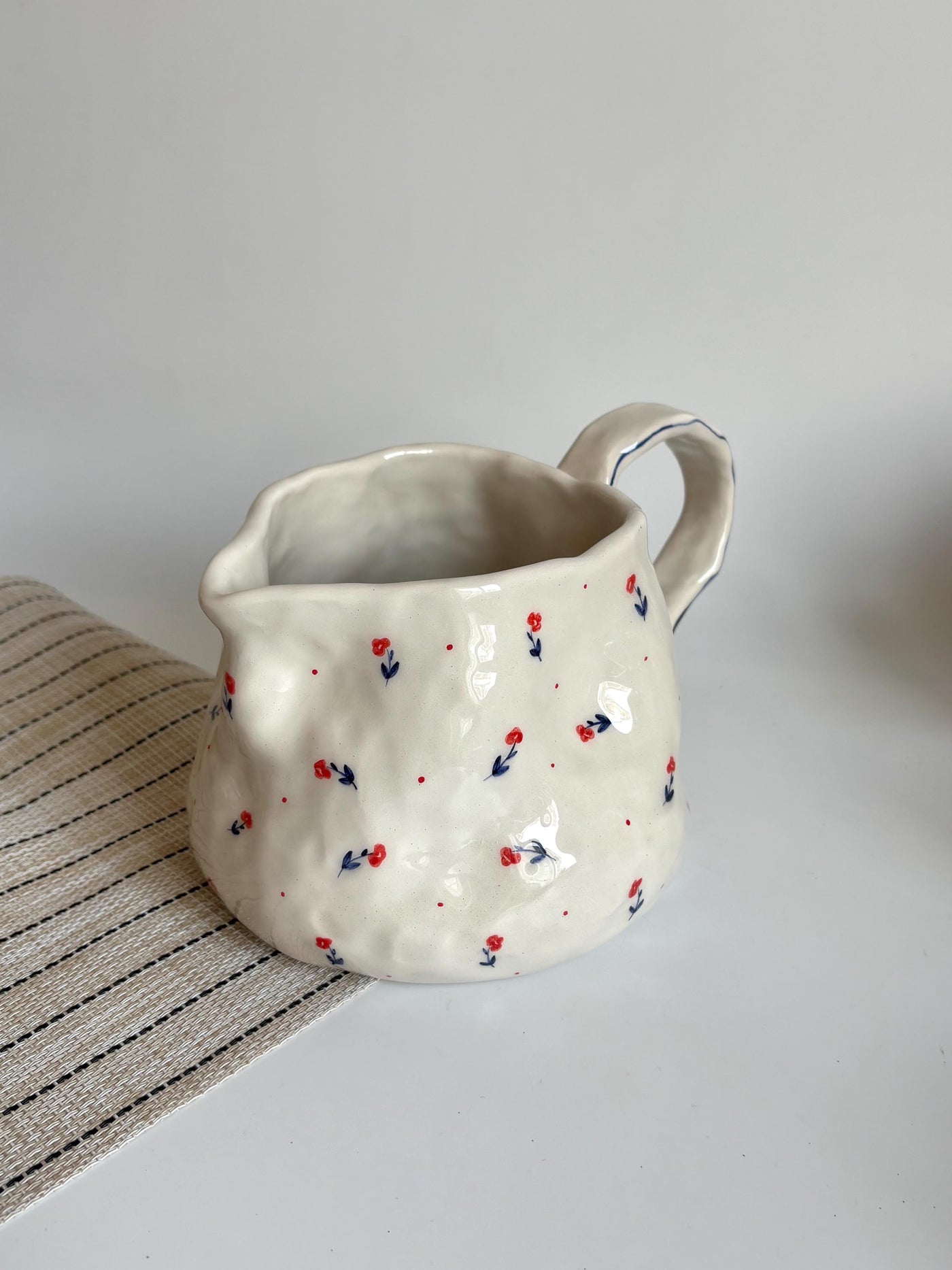 Red Poppy Pitcher