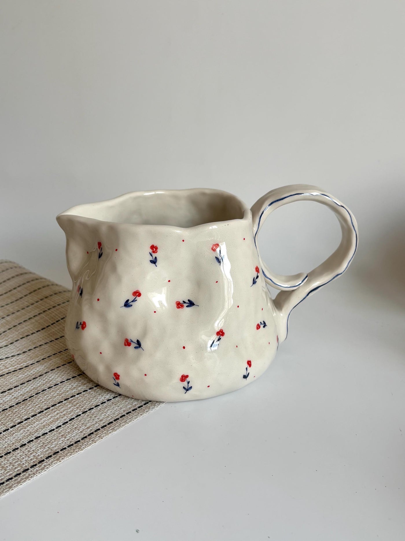 Red Poppy Pitcher