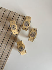 Blue Floral Napkin Rings