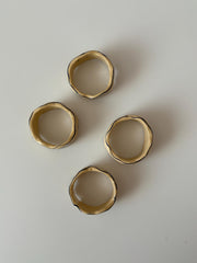 Blue Floral Napkin Rings