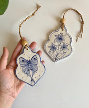 Butterfly & Lilies Wall Hanging
