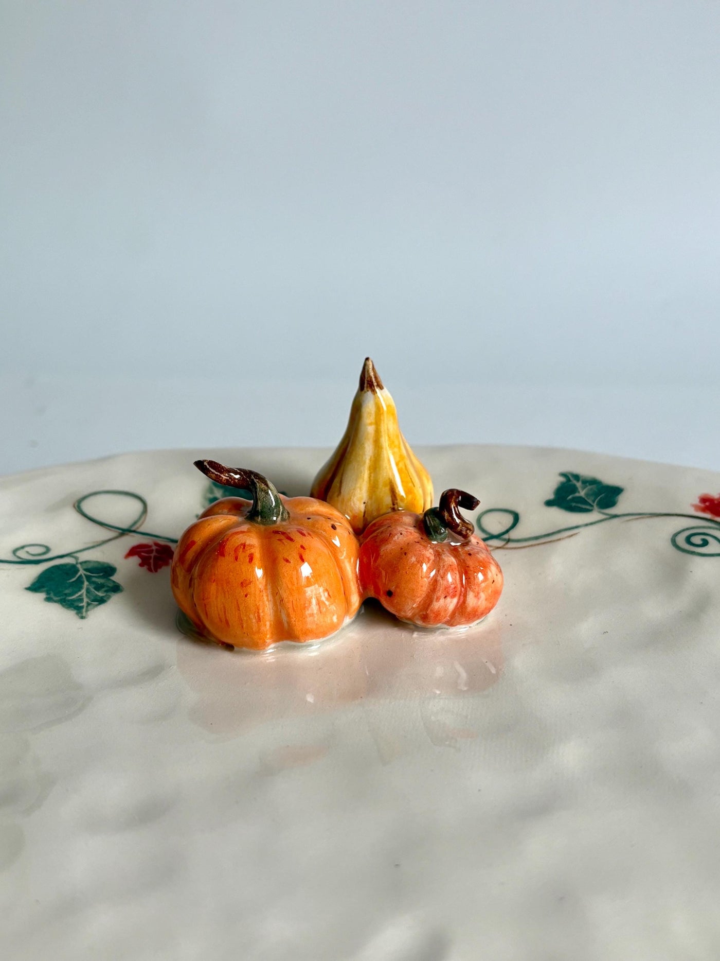 Pumpkin Decor Ceramic Plate