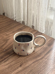 Cute Minimalist Poppy Flower Mug