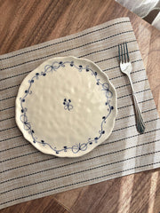 Blue Floral Plate