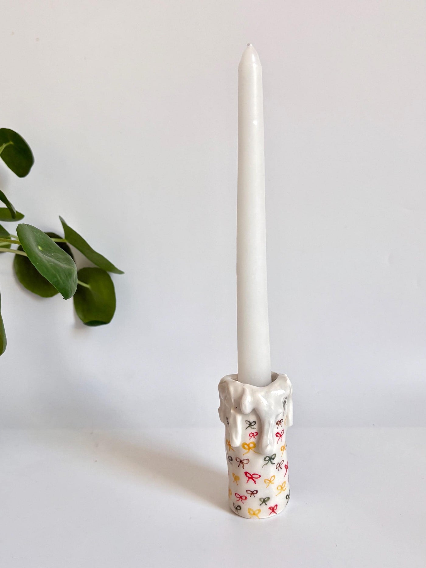 Christmas Ribbons Candle Holder