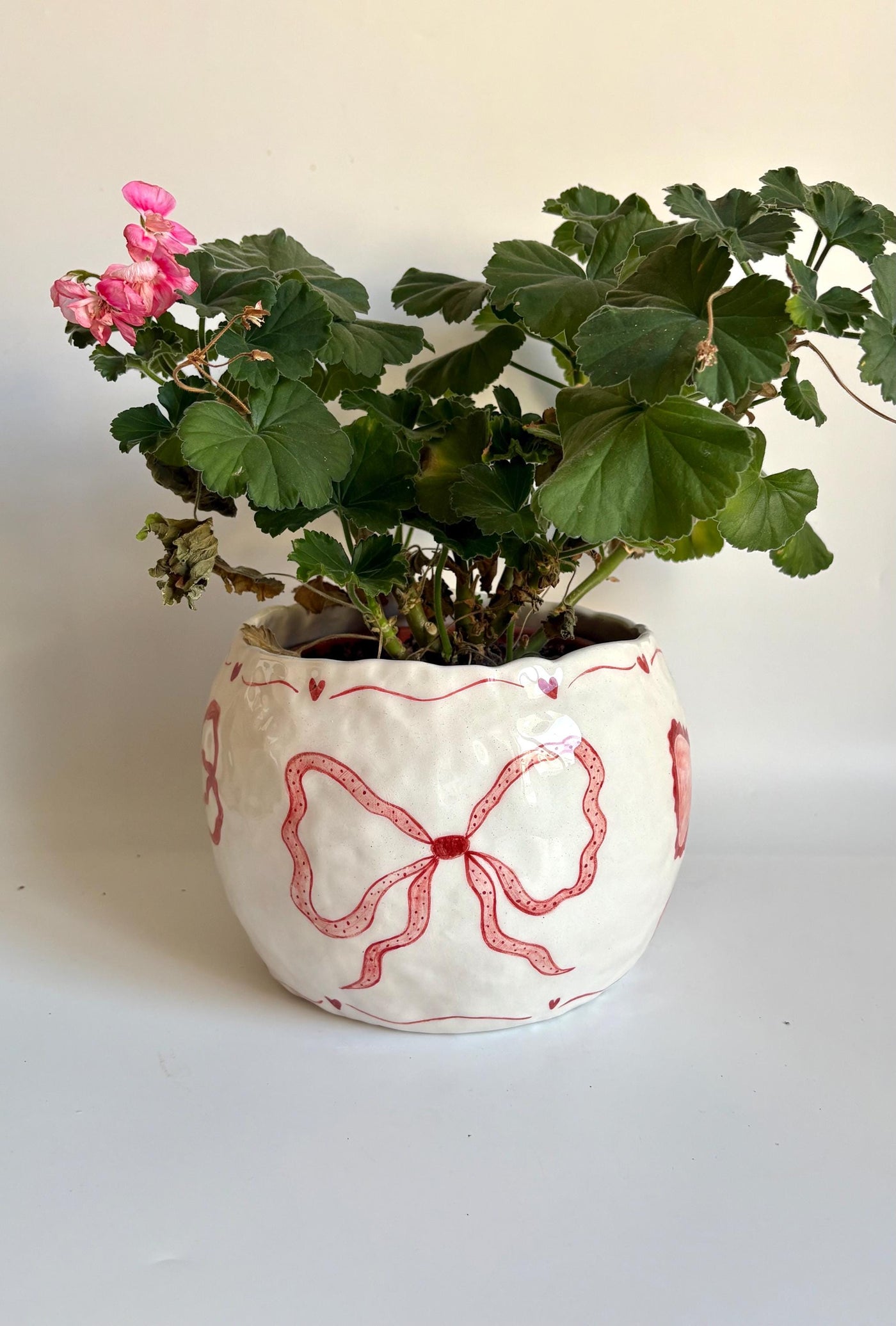Red Ribbon Vase