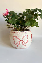 Red Ribbon Vase