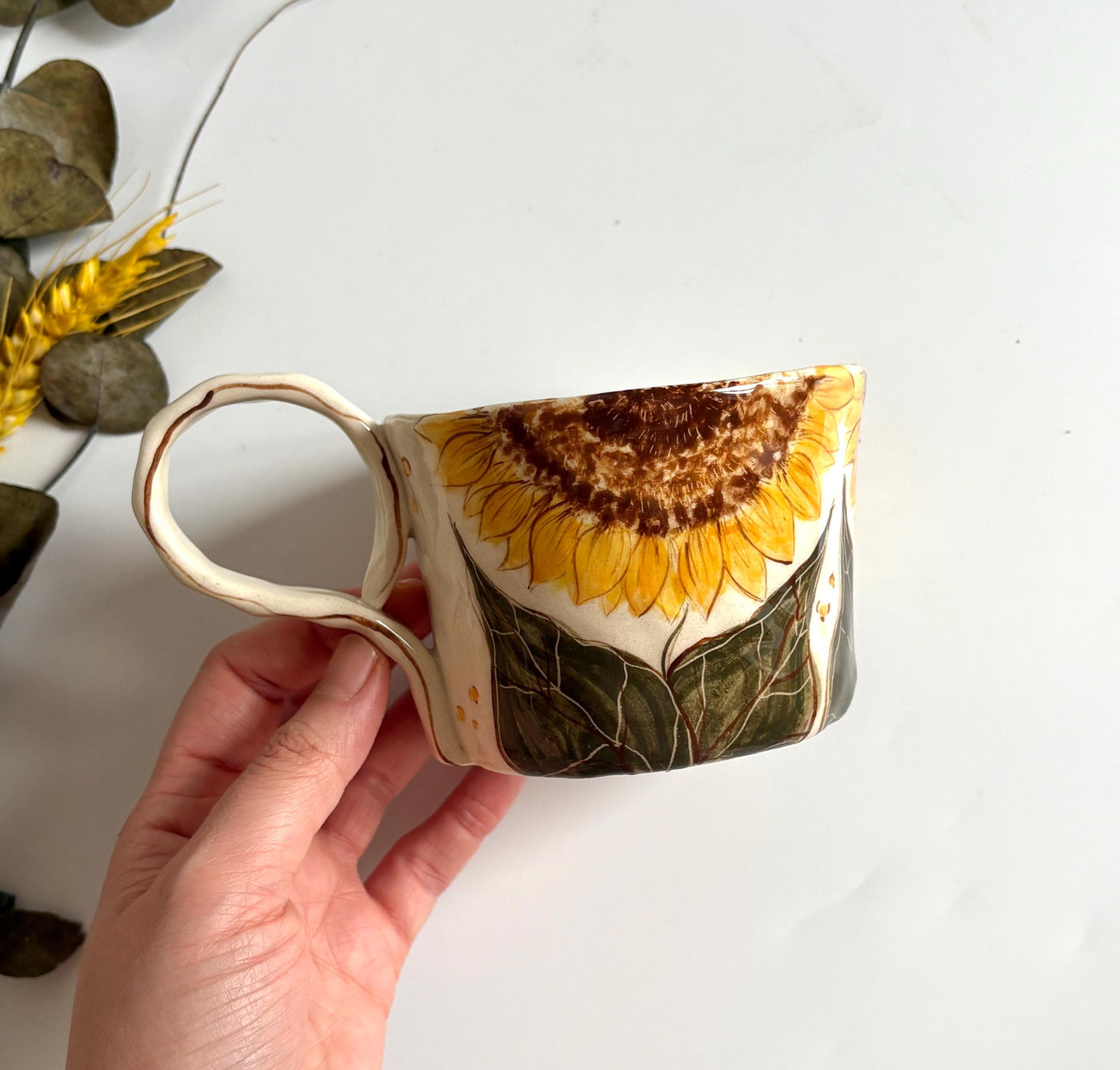 Botanical Sunflower Mug