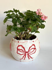 Red Ribbon Vase