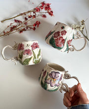 Impressionist Iris Flowers Mug