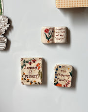 Book-Shaped Fridge Magnet Set