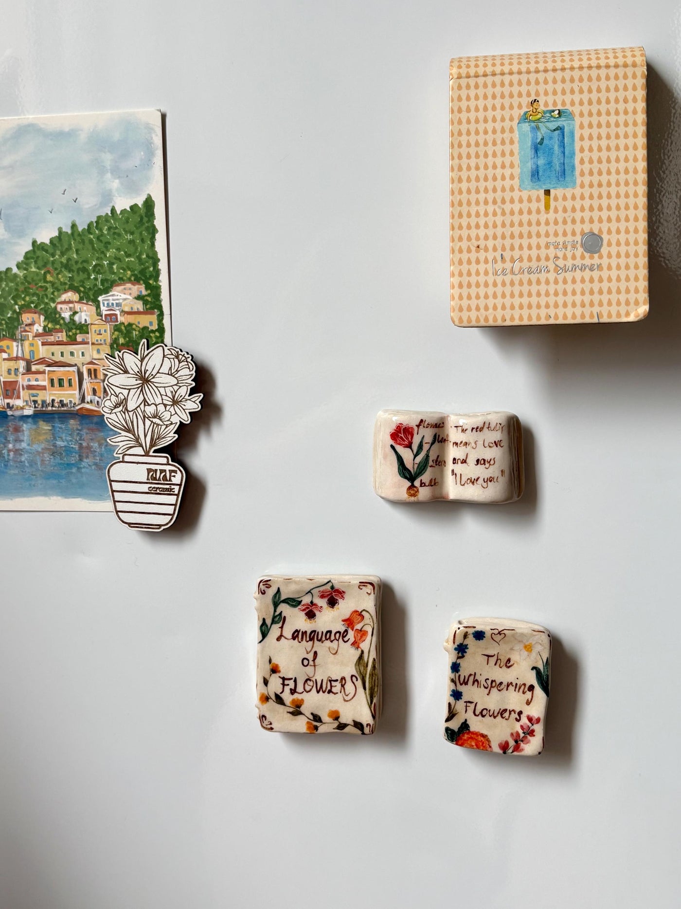 Book-Shaped Fridge Magnet Set