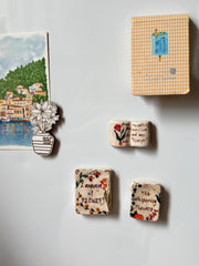 Book-Shaped Fridge Magnet Set