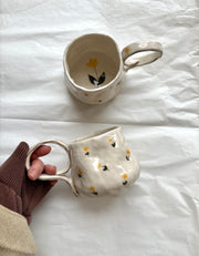 Yellow Tulips Minimalist Mug