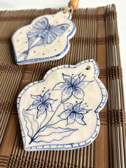 Butterfly & Lilies Wall Hanging