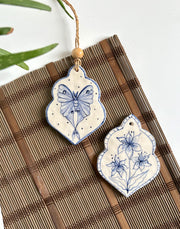 Butterfly & Lilies Wall Hanging