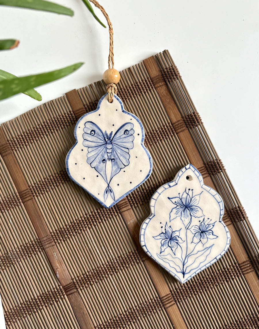 Butterfly & Lilies Wall Hanging