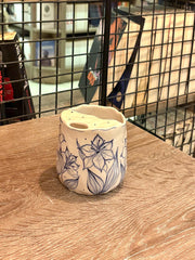 Blue Floral Travel Mug