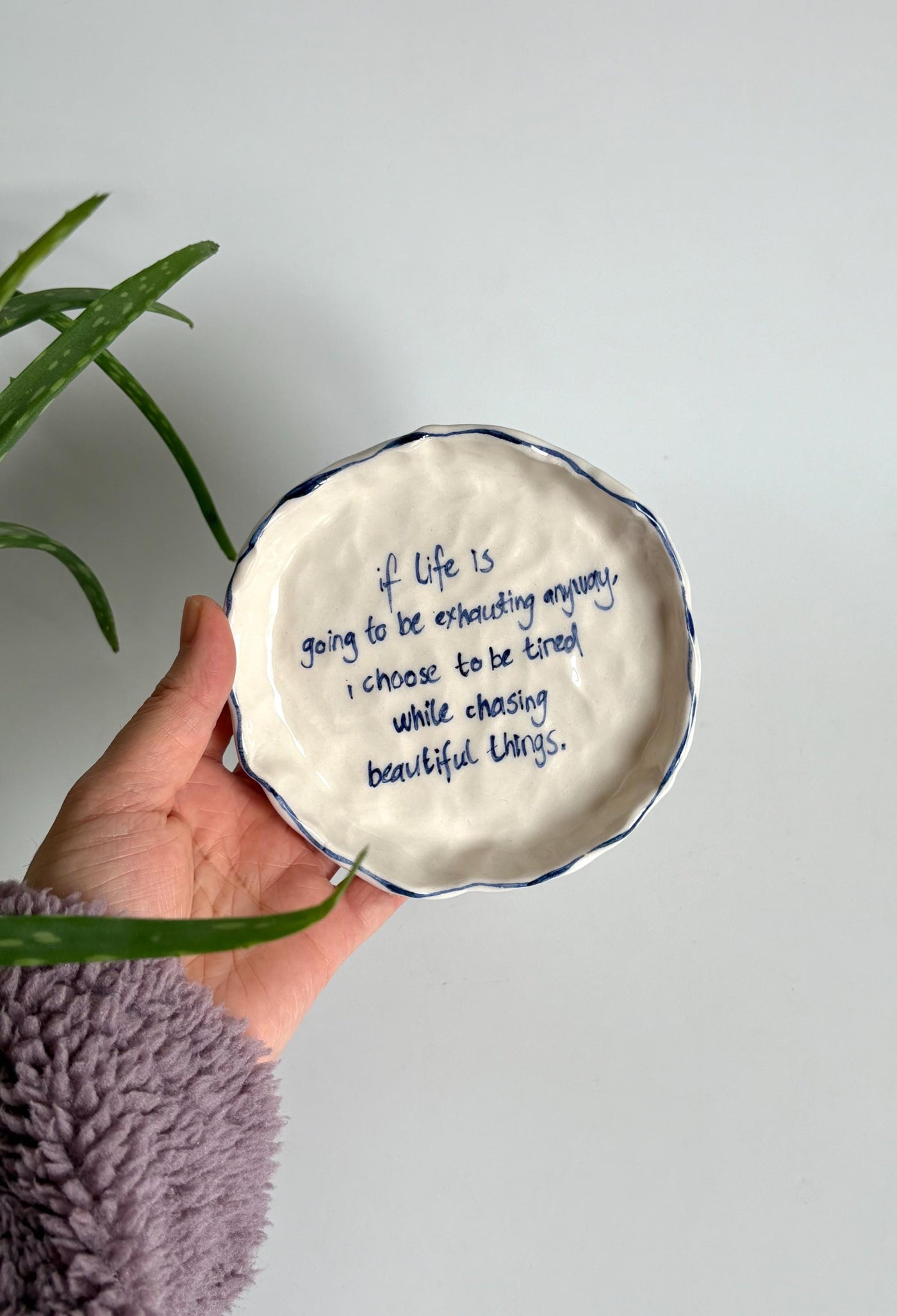 Affirmation Jewelry Holder, Plate