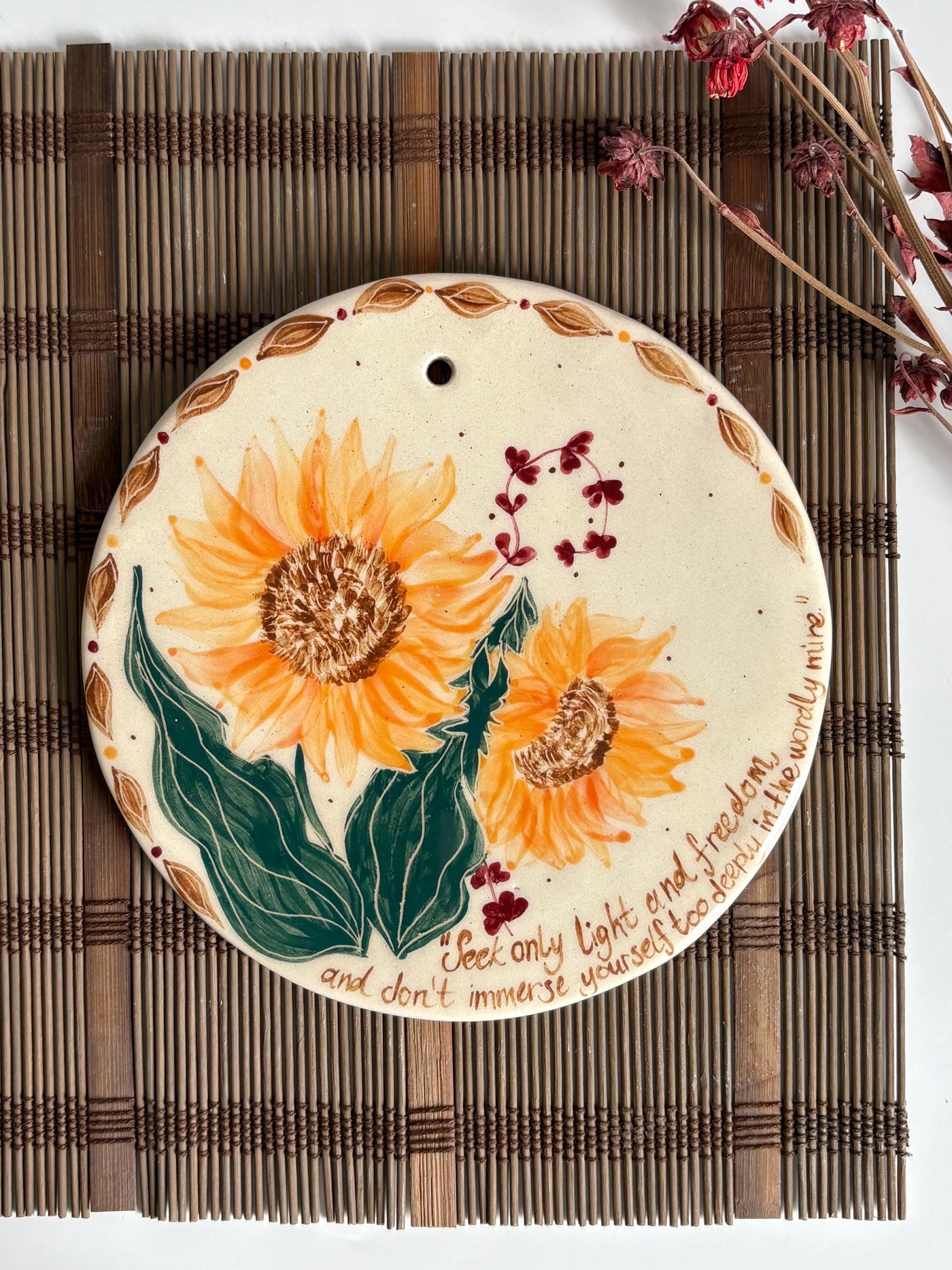 Sunflower Wall Art: Van Gogh Quote Decor