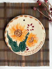 Sunflower Wall Art: Van Gogh Quote Decor
