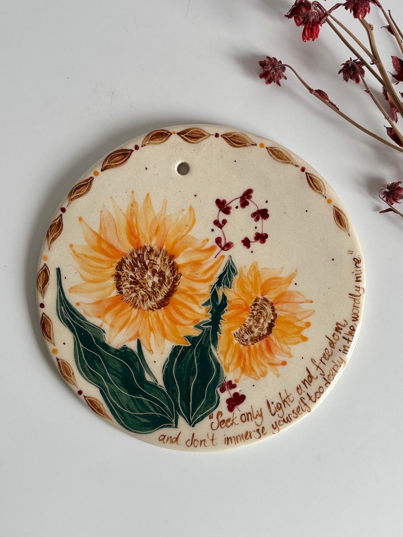 Sunflower Wall Art: Van Gogh Quote Decor