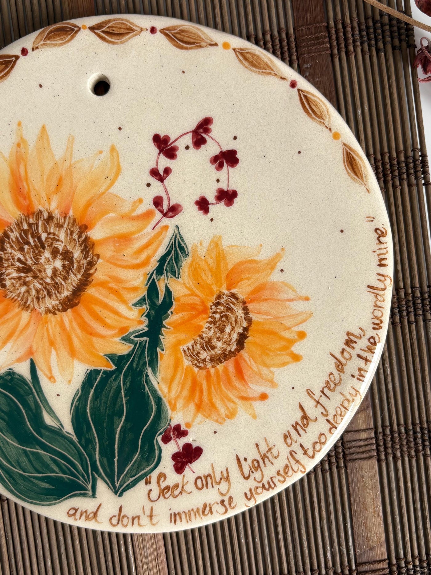 Sunflower Wall Art: Van Gogh Quote Decor
