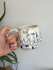 Cat Person Drawn Mug