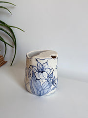 Blue Floral Travel Mug