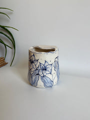Blue Floral Travel Mug