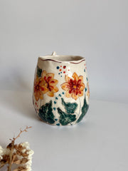 Yellow Dahlia Flowers Mug