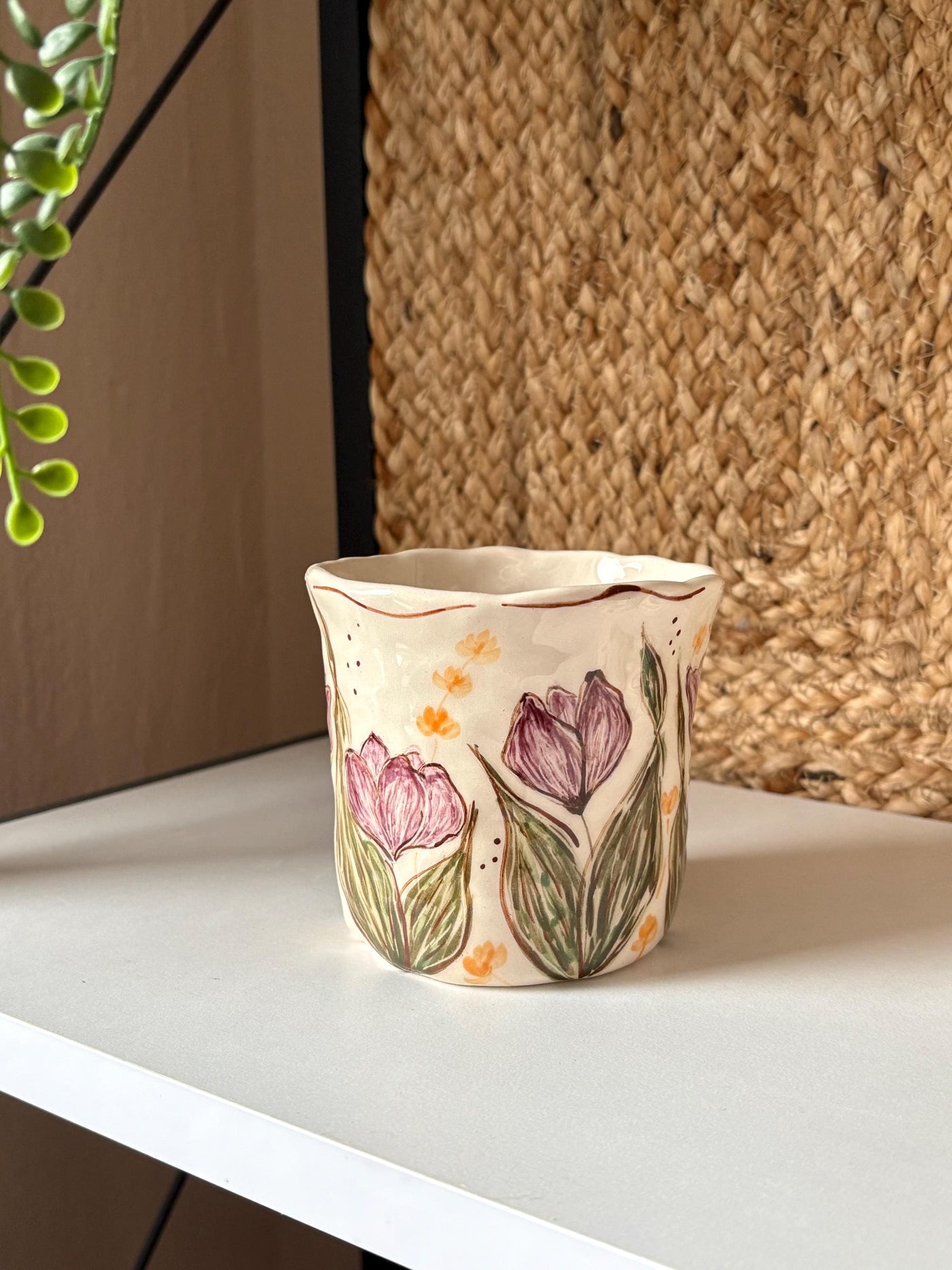 Tulip Flowers Tea Cup