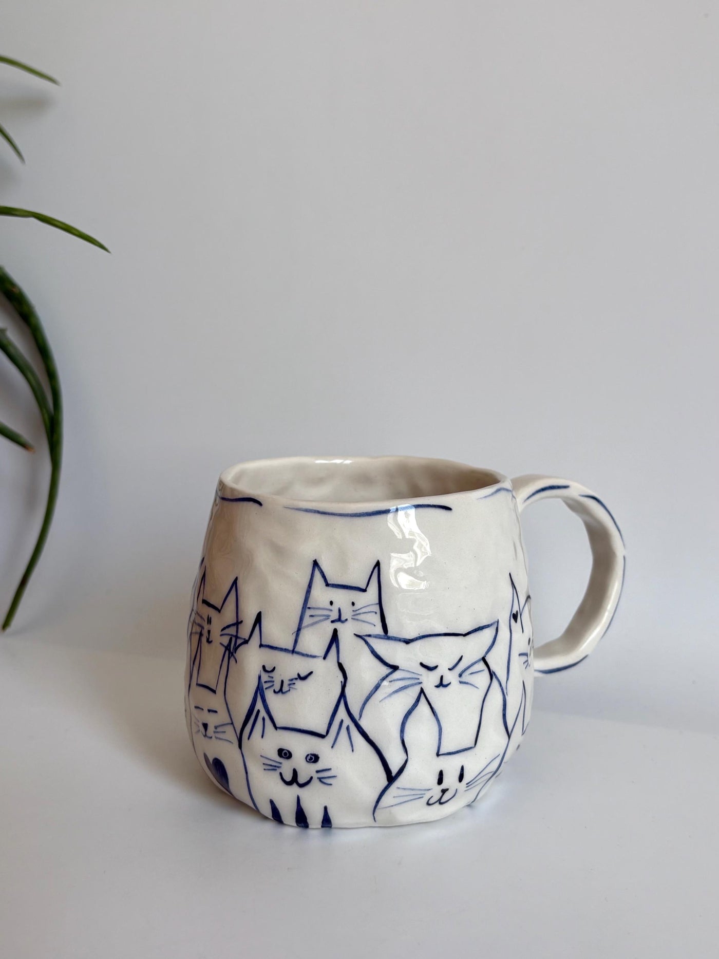 Cat Person Drawn Mug