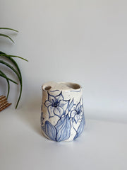 Blue Floral Travel Mug