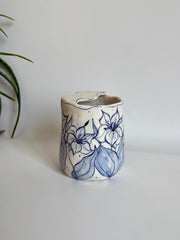 Blue Floral Travel Mug