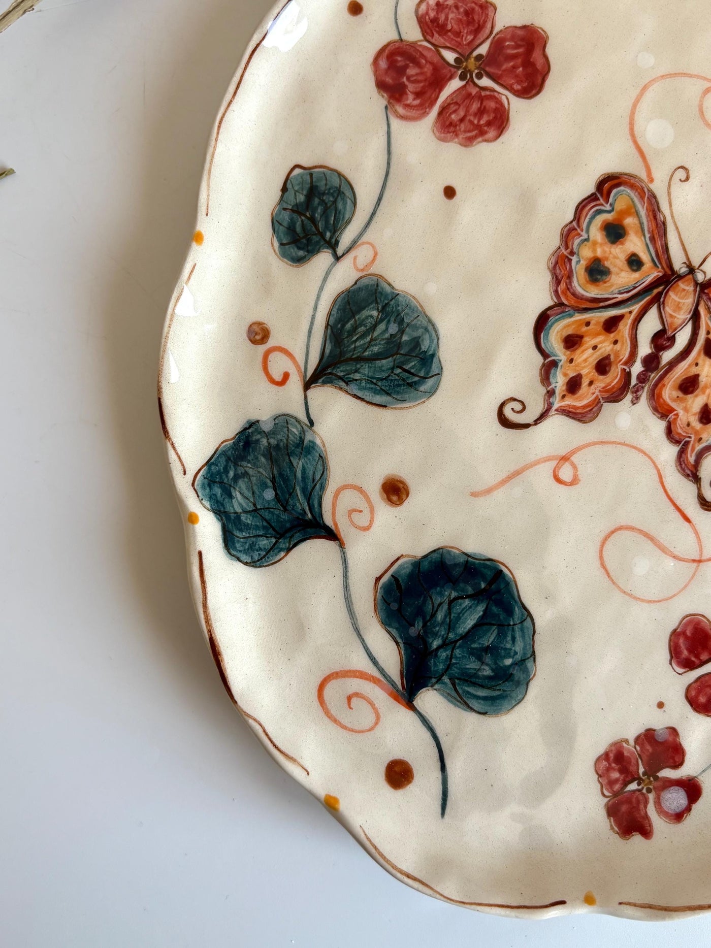 Whimsical Butterfly and Floral Mug