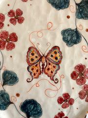 Whimsical Butterfly and Floral Mug