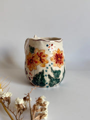 Yellow Dahlia Flowers Mug