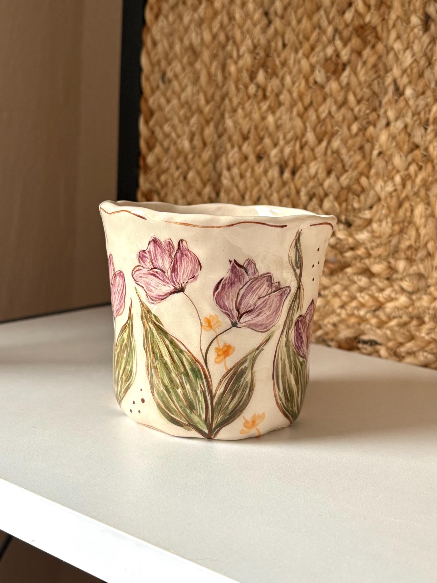 Tulip Flowers Tea Cup
