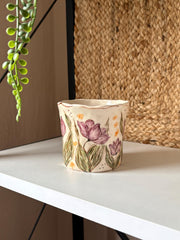 Tulip Flowers Tea Cup