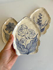 Blue Floral Spoon Rest