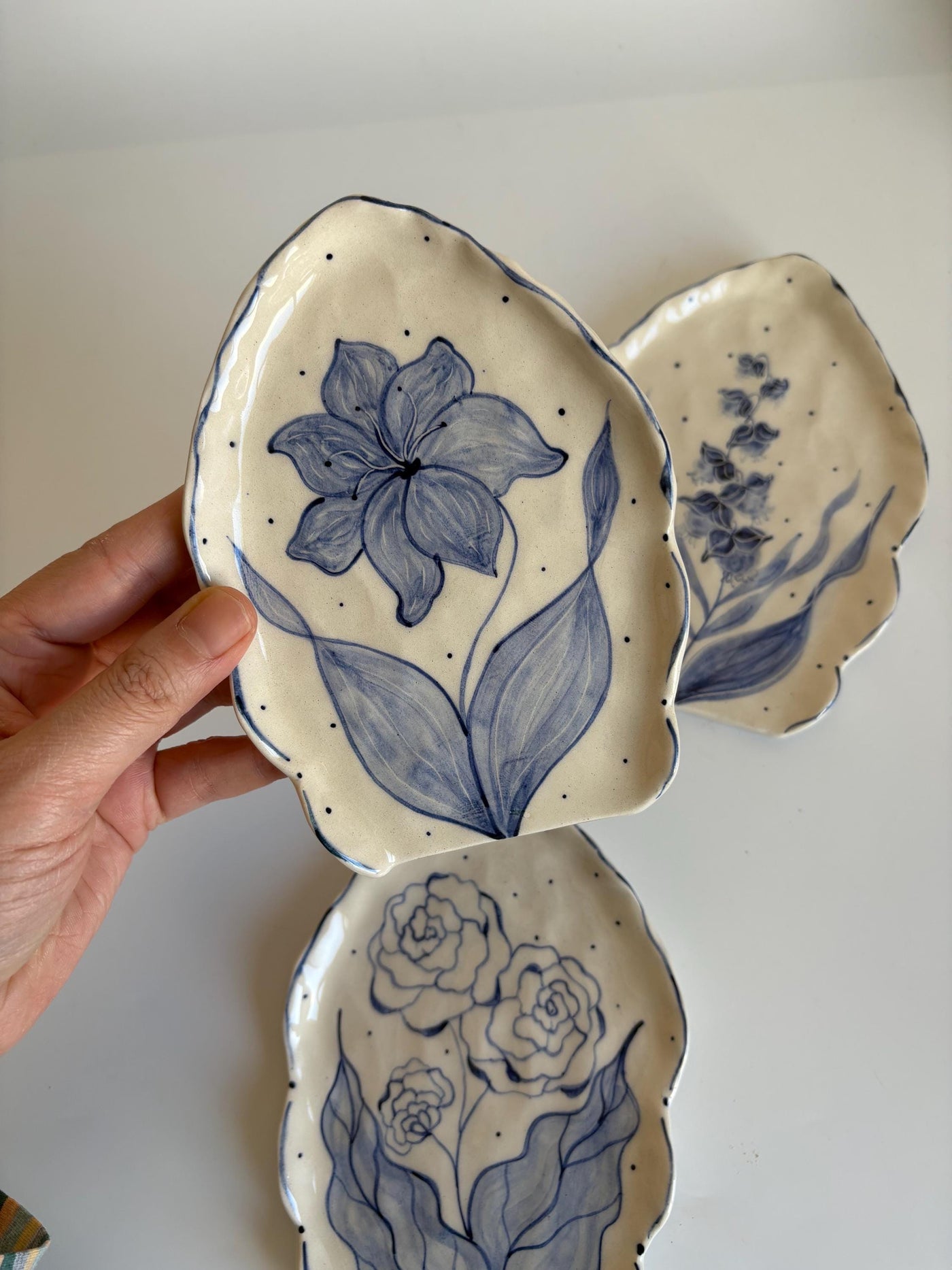 Blue Floral Spoon Rest
