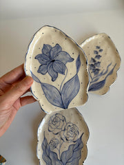 Blue Floral Spoon Rest