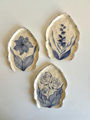 Blue Floral Spoon Rest