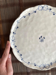 Blue Floral Plate