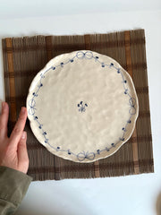 Blue Floral Plate