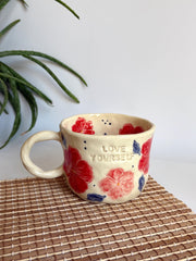 Red and Pink Flower Love Yourself